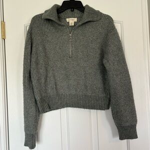 Green Half-Zip Sweater